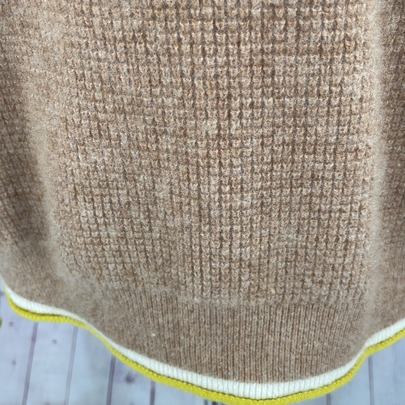 Maeve Anthropologie Brown Taupe 100% Cashmere Luxury Long Sleeve Sweater Soft - Picture 2 of 7